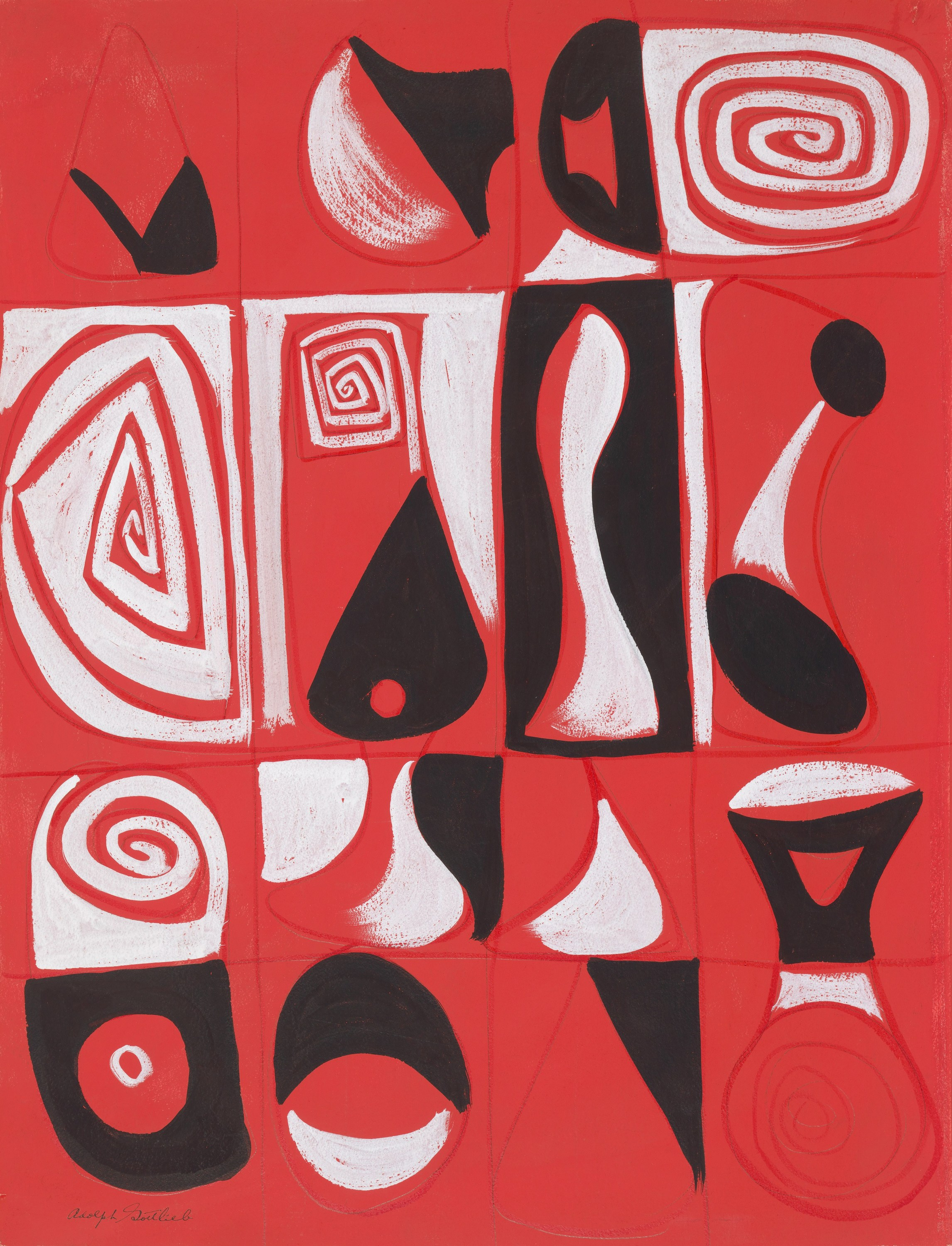 Adolph Gottlieb，Sleep Mask，1945.png