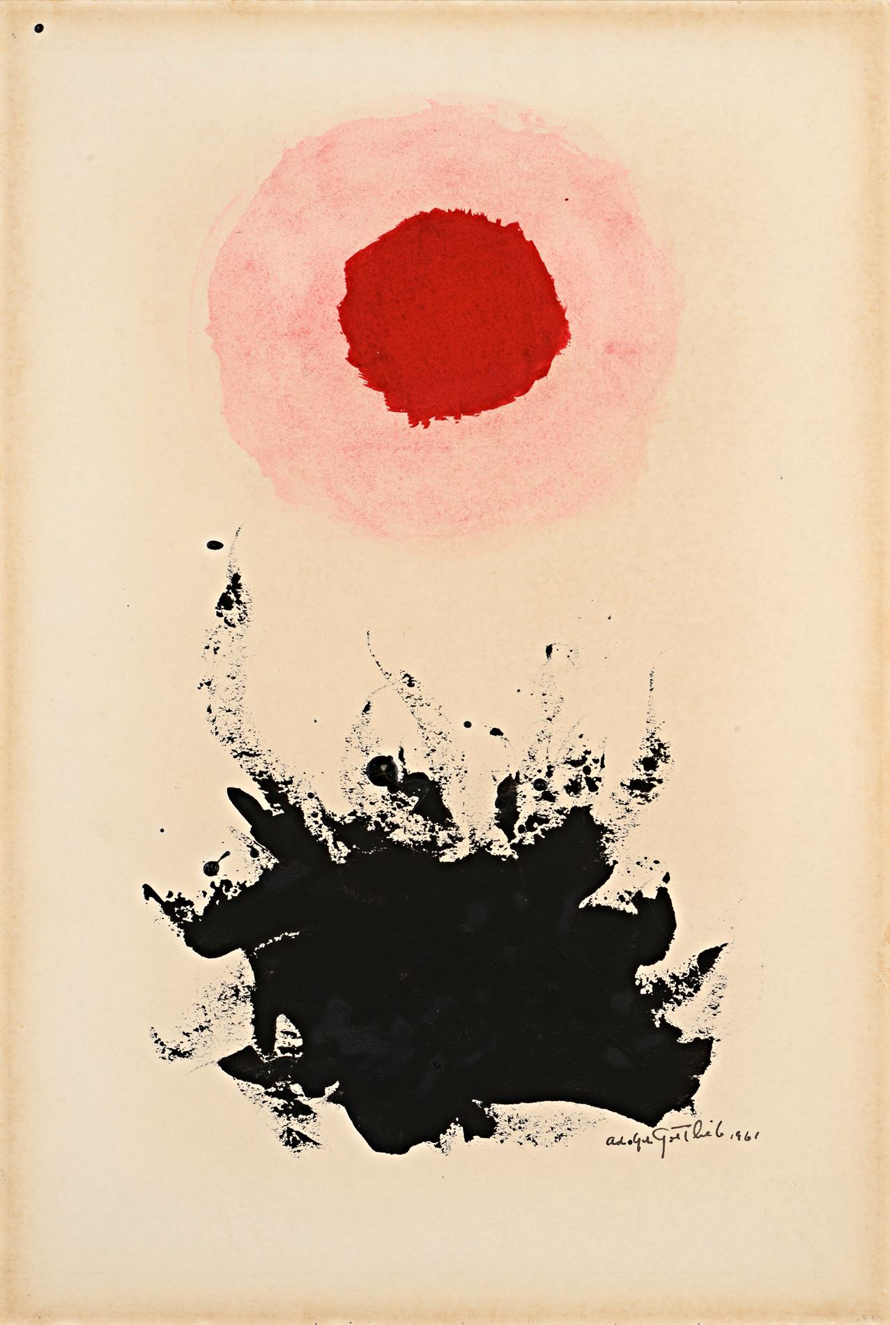 Adolph Gottlieb，Untitled，1961.png
