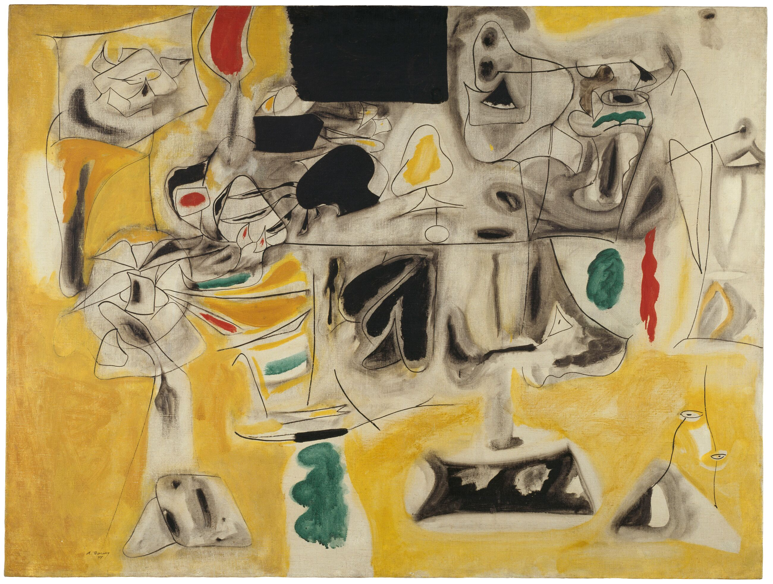 Arshile Gorky，Landscape-Table，1945.png